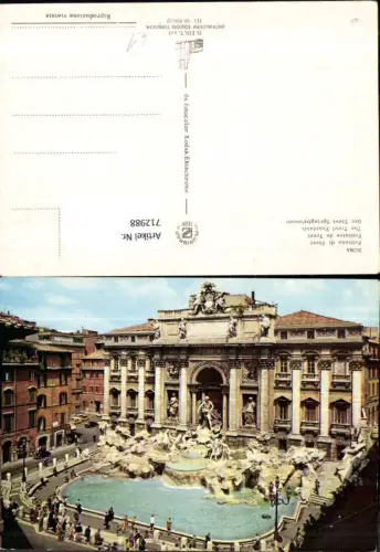 712988 Roma Fontana di Trevi Trevi Brunnen Rom Italy