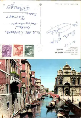 712990 Foto AK Venezia Venedig Riva dei Mendicanti Bettler Ufer Italy