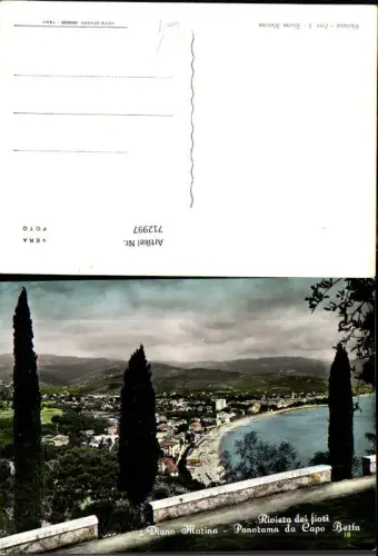 712997 Foto AK Riviera dei fiori Diano Marina Panorama da Capo Berta Küste Italy