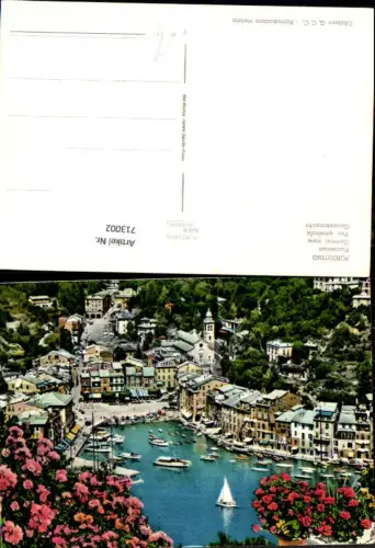 713002 Foto AK Portofino Panorama Italy