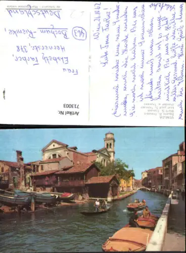 713003 Venezia Venedig Squero S. Trovaso Werft Boote Gondel Italy
