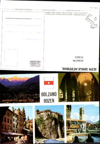 713013 Mehrbild AK Bolzano Bozen Brunne Burg Markt Italy
