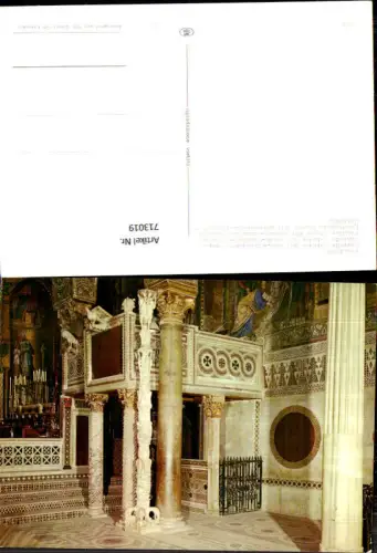 713019 Foto AK Palermo Cappela Palatina XII Candelabro Pasquale Palatinische Kapelle Armleuchter Italy