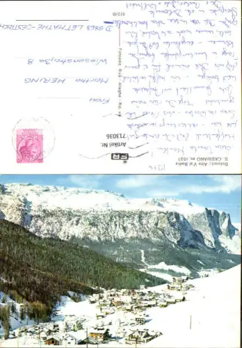 713036 Dolomiti Alta Val Badia S. Cassiano Winteransicht Italy