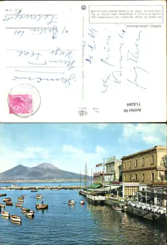 713044 Napoli Neapel Borgo Marinaro Hafen Boote Italy