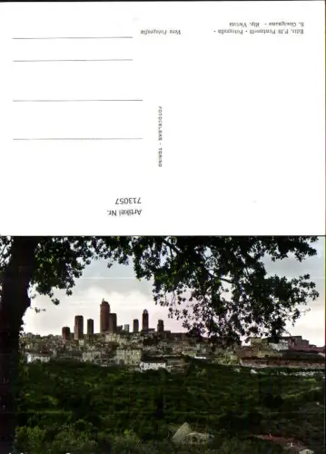 713057 Foto AK S. Gimignano Panorama Italy