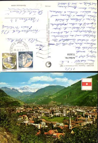 713058 Bolzano Panorama verso il Gatinaccio Bozen geg. Rosengarten Italy