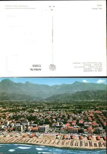 713059 Lido di Camaiore dall aereo Panorama Luftbild Italy