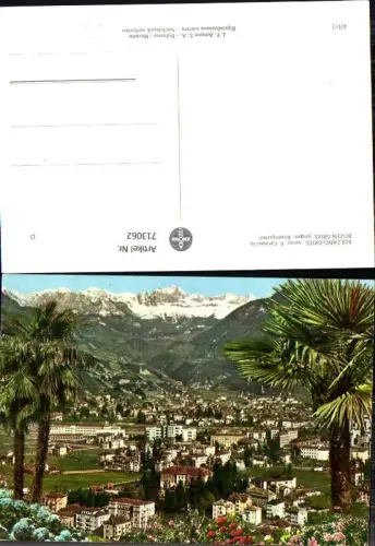 713062 Bolzano-Gries- verso il Catinaccio Bozen-Gries geg. Rosengarten Italy