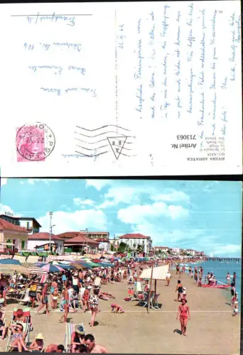 713063 Riviera Adriatica Bellaria La Spiaggia Strand Strandleben Italy