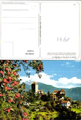 713070 Schloss Tirol b. Meran mit Ifinger Castel Tirolo pr. Merano verso Cima Ivigna Italy