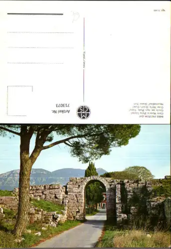 713073 Paestum Cinta Muraria Porta Sirena Mauernablauf Sirene Tor Italy