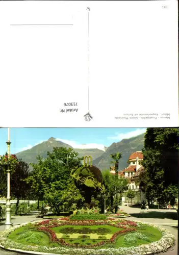 713076 Foto AK Merano Passeggiata Casino Municipale Meran Kurpromenade mit Kurhaus Italy