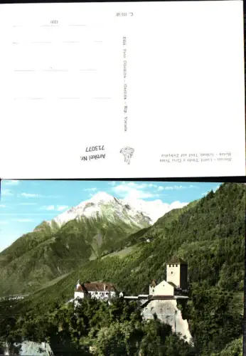 713077 Merano Castel Tirolo e Cima Tessa Meran Schloss Tirol mit Zielspitze Italy