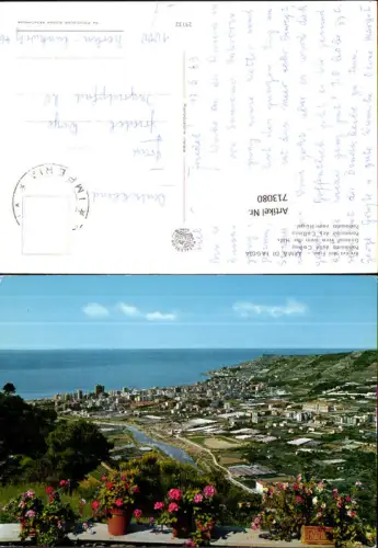 713080 Foto AK Riviera dei Fiori Arma di Taggia Panorama dalle Colline Panorama vom Hügel Italy