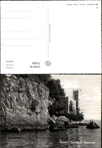 713086 Foto AK Trieste Castello di Miramare Schloss Italy