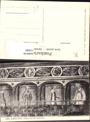 713089 Burg Runkelstein Castel Roncolo Ritten Fresken aus dem Bade-Saal Italy