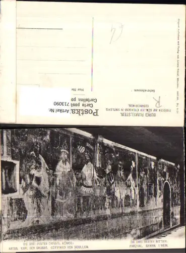 713090 Burg Runkelstein Castel Roncolo Ritten Fresken am Söller Triaden Vintlers Sommerhaus Besten Ritter Italy