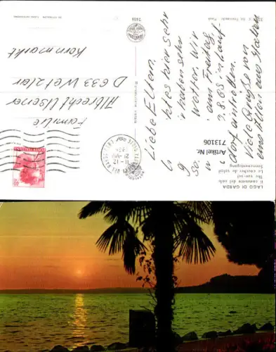 713106 Lago di Garda Gardasee Sonnenuntergang Il commiato del sole Italy