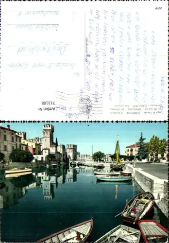 713108 Foto AK Lago di Garda Sirmione Il Castello Gardasee Schloss Italy