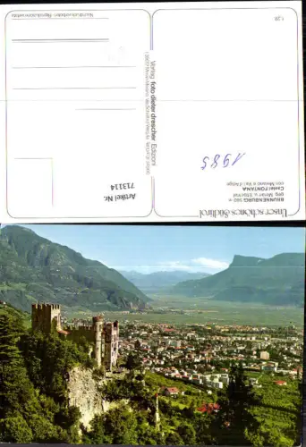 713114 Brunnenburg geg. Meran u. Etschtal Castel Fontana con Merano e Val d Adige Italy