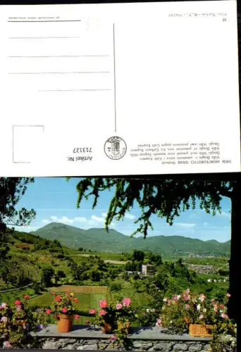 713127 Montegrotto Terme Padova Padua Villa Draghi e panorama verso il Colli Euganei Italy