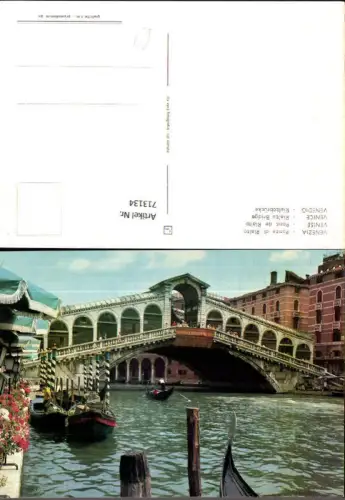 713134 Venezia Venedig Ponte di Rialto Rialtobrücke Brücke Italy