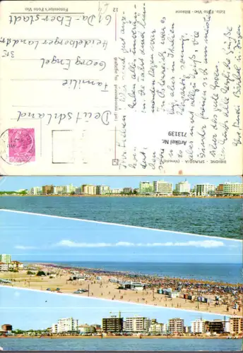 713139 Mehrbild AK Bibione Spiaggia Venezia Küste Strand Italy