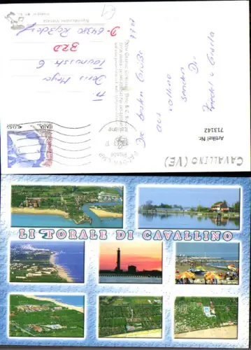 713142 Mehrbild AK Litorale di Cavallino Strand Küste Leuchtturm Italy