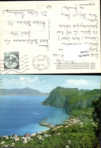 713144 Capri Panorama e la Penisola Sorrentina visti da Anacapri Halbinsel Sorrento v. Annacapri aus Italy