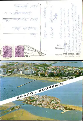 713152 Mehrbild AK Grado Panorami aerei Luftbild Italy