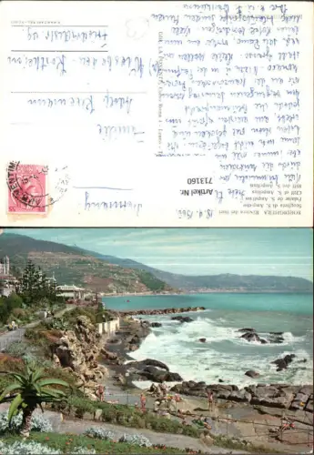713160 Bordighera Riviera dei fiori Riff des S. Ampelius Scogliera di S. Ampelio Italy