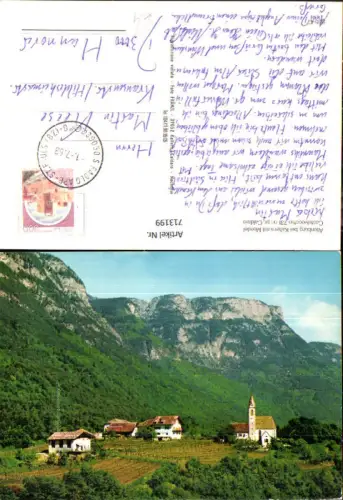 713199 Altenburg b. Kaltern mit Mendel Castelvecchio pr. Caldaro Italy