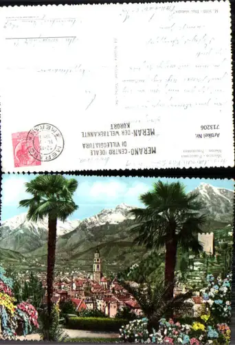 713206 Foto AK Merano Meran Panorama Italy