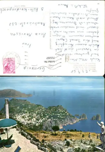 713207 Foto AK Capri Panorama dal Monte Solare Panorama von Solare Berg gesehen Italy