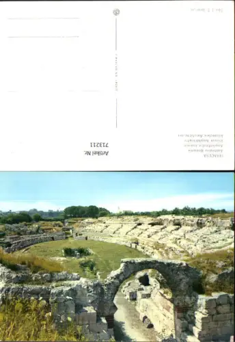 713211 Foto AK Siracusa Anfiteatro Romano Römisches Amphitheater Italy