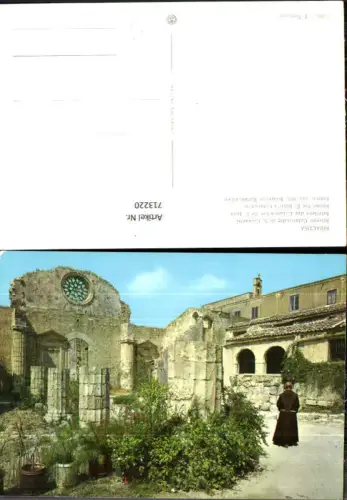 713220 Foto AK Siracusa Interno Catacombe di S. Giovanni Inneres d. Sankt Johannes Katakomben Mönch Italy