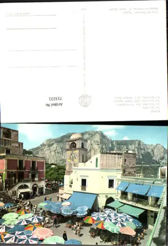 713221 Foto AK Capri La piazzetta Der Kleine Platz Italy