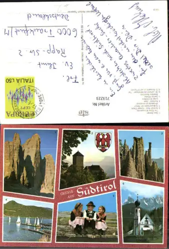 713223 Mehrbild AK Drei Zinnen Tre Cime di Lavaredo Schloss Tirol Castel Tirolo St Johann im Villnössertal Italy