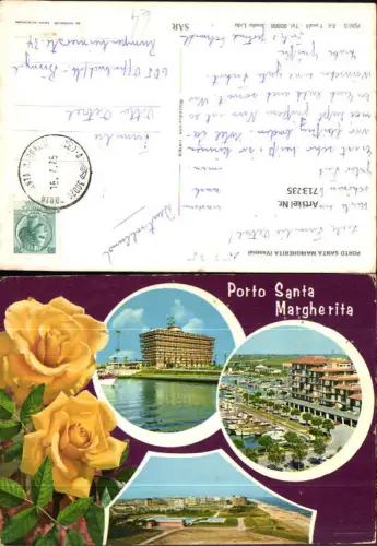 713235 Mehrbild AK Porto Santa Margherita Venezia Hotel Hafen Schwimmbad Strand Italy