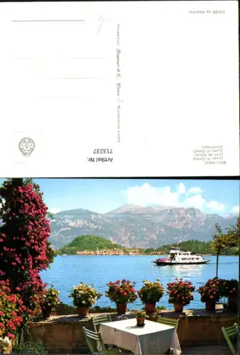 713237 Foto AK Bellagio Lago di Como Comersee Schiff Italy