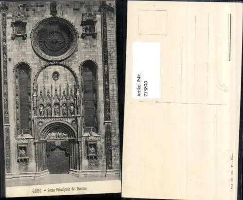 713804 Como Porta Principale del Duomo Dom Eingang Italy