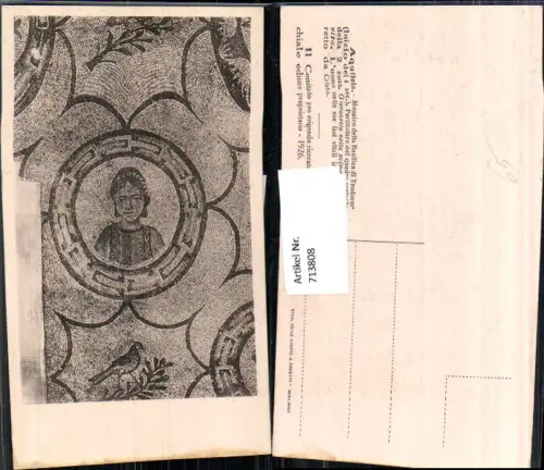 713808 Aquileia Mosaico della Basilica di Teodoro Mosaik Detailansicht Italy