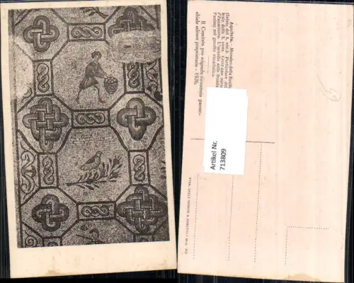 713809 Aquileia Mosaico della Basilica di Teodoro Mosaik Detailansicht Italy