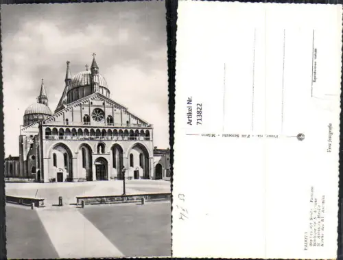 713822 Foto AK Padova Padua Basilica del Santo Facciata Kirche des Hl. Antonius Italy