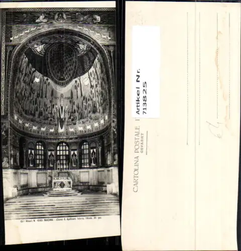 713825 Foto AK Ravenna S. Apollinare Interno l Abside Kirche Inneres Italy
