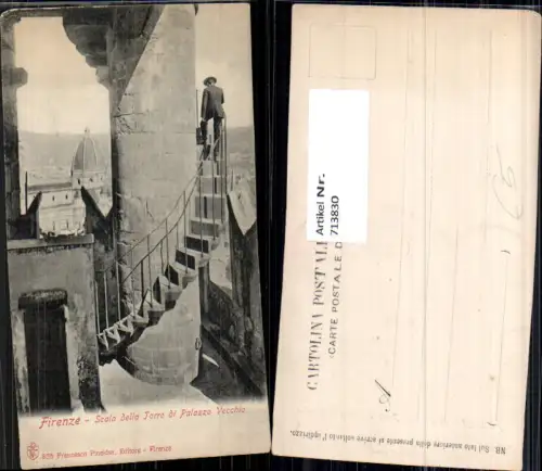 713830 Firenze Florenz Scala della Torre di Palazzo Vecchio Stiege Turm Italy