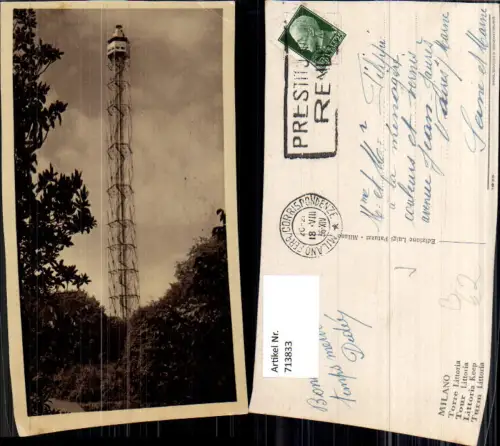 713833 Milano Mailand Torre Littoria Turm Littoria Italy