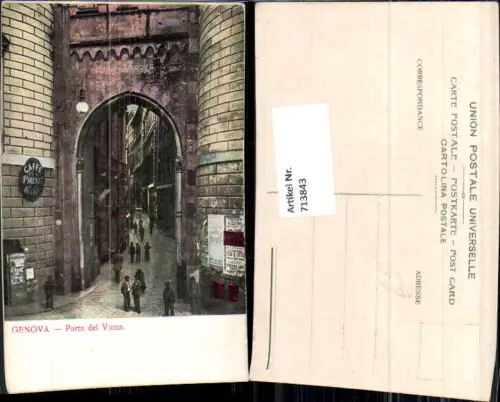 713843 Genova Genua Porta del Vacca Gasse Italy