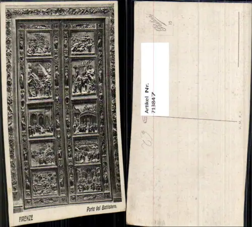 713847 Firenze Florenz Porta del Battistero Kunstvolle Tür Italy